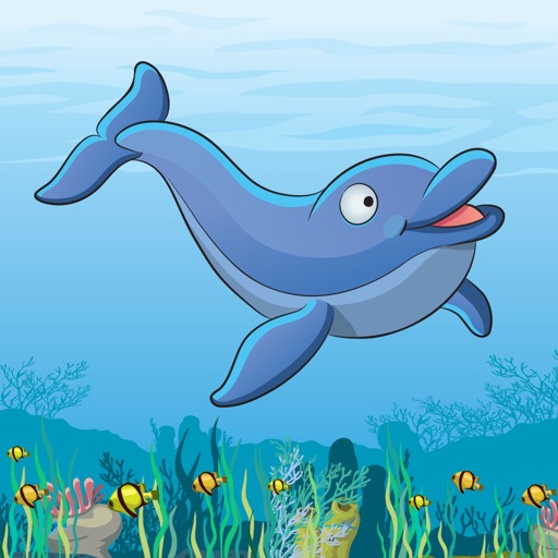 Kids Hungry Fish Game - Free Dolphin Version icon