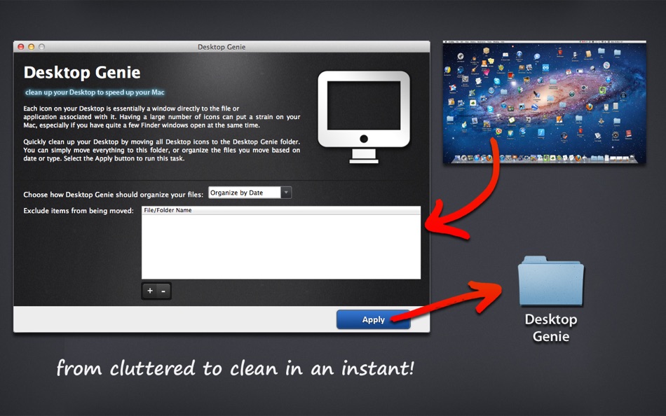 Desktop Genie - Organize and Clean Your Desktop for Mac OS X - 1.0 - (macOS)