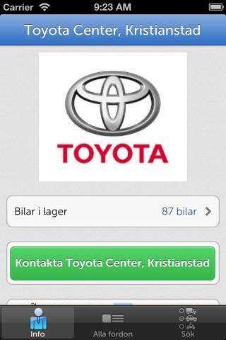 Toyota Center Kristianstad screenshot 4