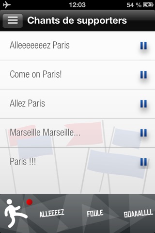 Paris - Chants de supporters screenshot 2