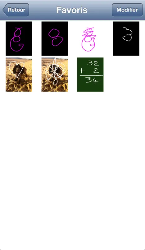 Tableau d'école pour iPhone et iPod : Ecrivez et dessinez en couleur, même sur vos photos ! screenshot 3 of 5