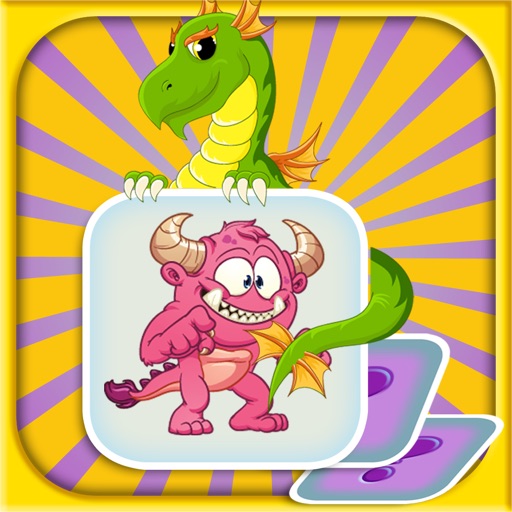 Fantasy Match and Memory Game Free -  improve kids learning, concentration and brain training skills with focus on creative imagination. Icon