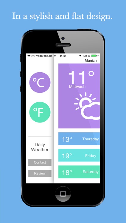 Weather - Your daily weather in a flat design