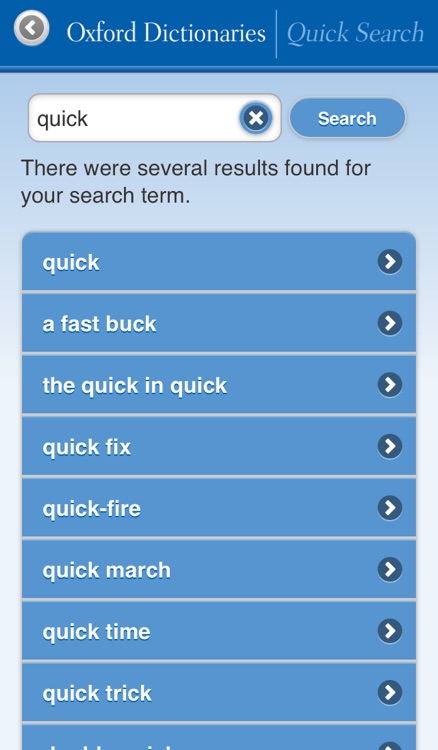 Oxford Dictionaries Quick Search (no ads)