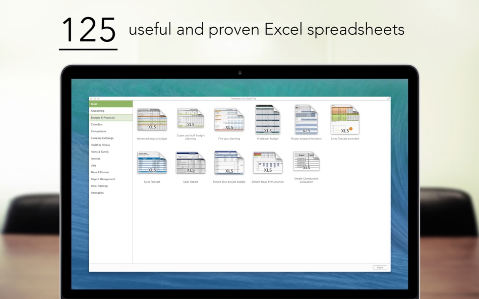 #1. Templates for Excel Pro (macOS) Podle: Made for Use