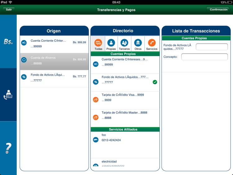 Banesco Móvil for iPad screenshot-3