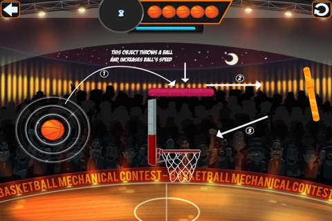 Basketball Mechanical Contest Lite! screenshot 2