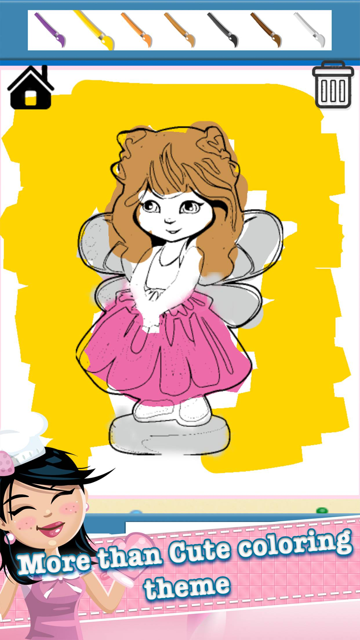 Princess Paint Draw Coloring good drawings for kid