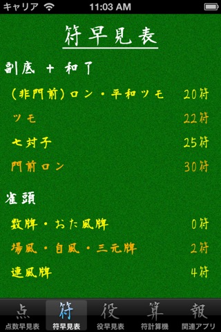 Mahjong Reference Sheets screenshot 2