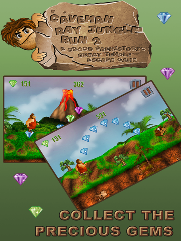 穴居人のジャングルラン：グレート恐竜脱出ゲーム - 無料版のおすすめ画像4