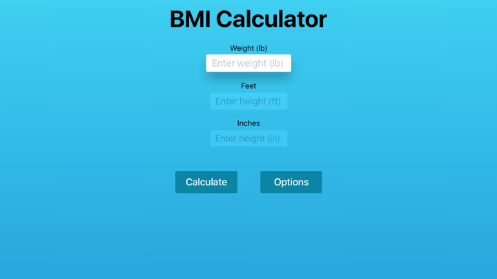 Screenshot #1 pour BMI Calc App TV - Free