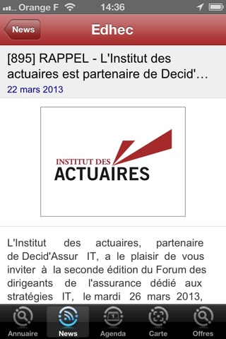 Institut des Actuaires screenshot 2