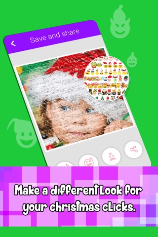 Christmas Emoji Mosaic Camera screenshot 3