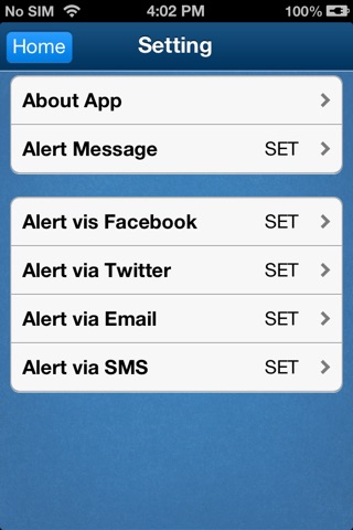 SOS Emergency Messaging - The one click help button ! screenshot 2