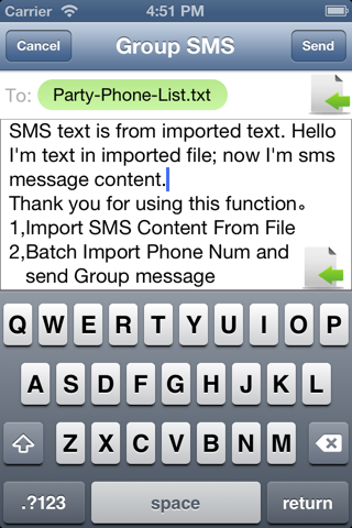 Group SMS&Mail  (Group Message,Group SMS Main Tool for you) screenshot 2