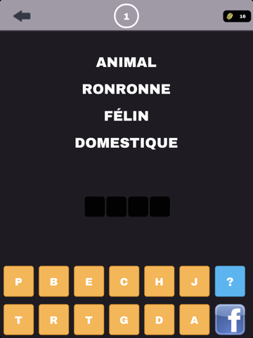 Screenshot #4 pour Words quiz - Trouvez le mot avec 4 indices, nouveau jeu de logique fun