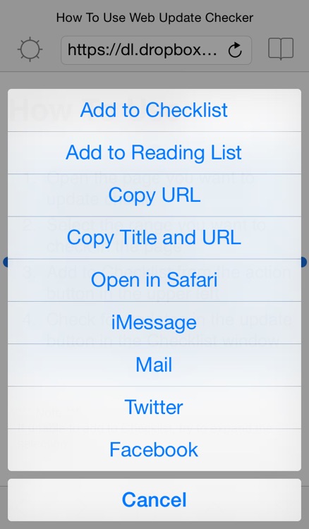 Web Update Checker