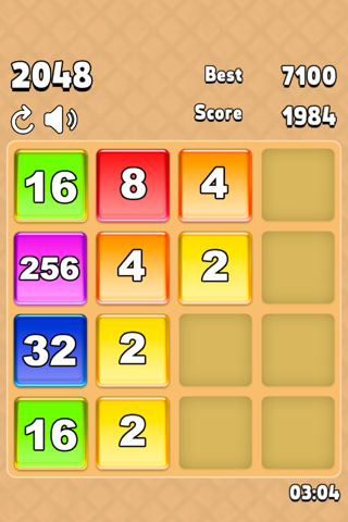 2048 candy swipe tiles game adventure screenshot 2