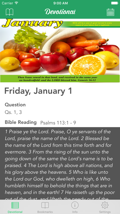 DailyGuide2016 iPhone screenshot 2 - Book app