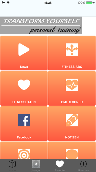 TY Personal Training app screenshot