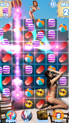 Beach Adventure Heroes - Crush gummy candy to save the Hawaiian Tropics! screenshot 2
