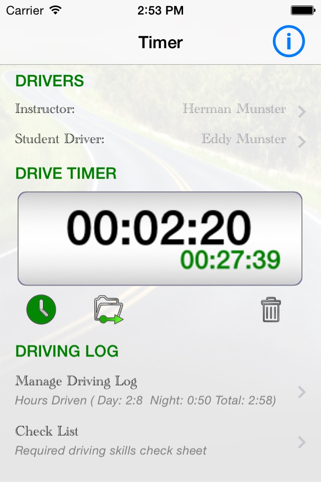 iLog Student Driving screenshot 2