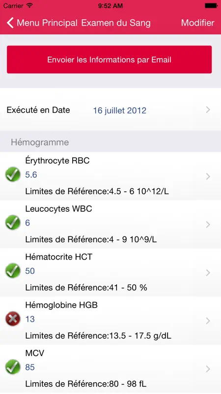 Examens du Sang screenshot 4 of 5