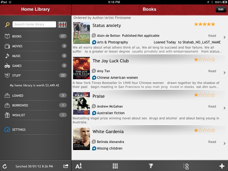 Home Library Lite For iPad