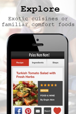 Paleo Nom Nom: Free healthy recipes made with whole foods from YumDom screenshot 3