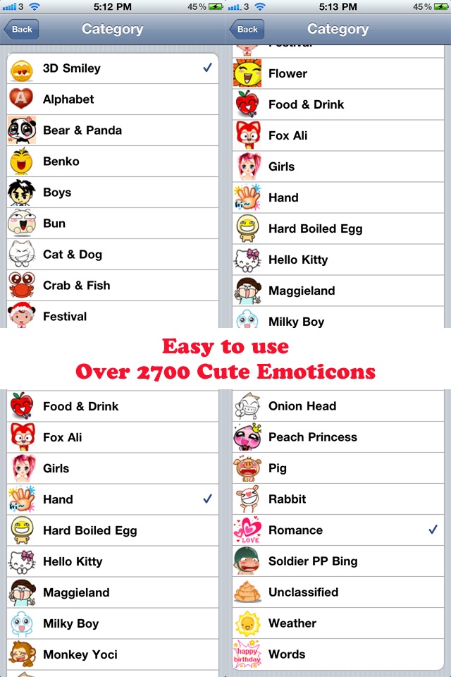 AniEmoticons Free - Funny, Cute, and Animated Emoticons, Emoji, Icons, 3D Smileys, Characters, Alphabets, and Symbols for Email, SMS, MMS, Text Messages, Messaging, iMessage, WeChat and other Messenger screenshot 2