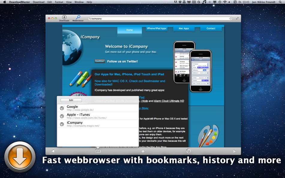 #4. DownloadMaster for Mac OS X (macOS) 게시자: Jan-Niklas FREUNDT