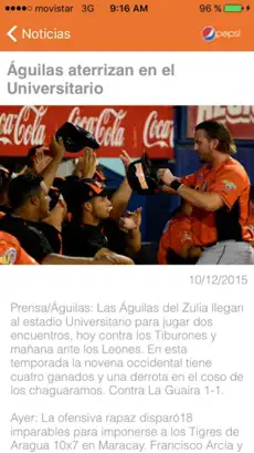 Captura de Pantalla 4 Águilas del Zulia Oficial iphone