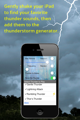 Rain Sleep Sounds Composer with Thunderstorm Generator screenshot 4