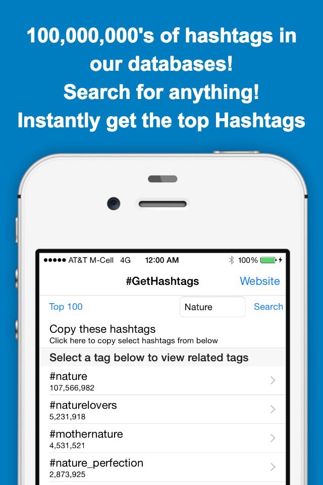 GetHashtags Free - Copy & Paste Most Popular Hashtags for Instagram screenshot 2