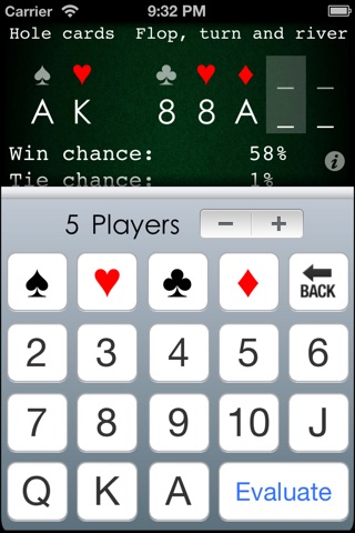 Texas Hold'em Odds Computer screenshot 2