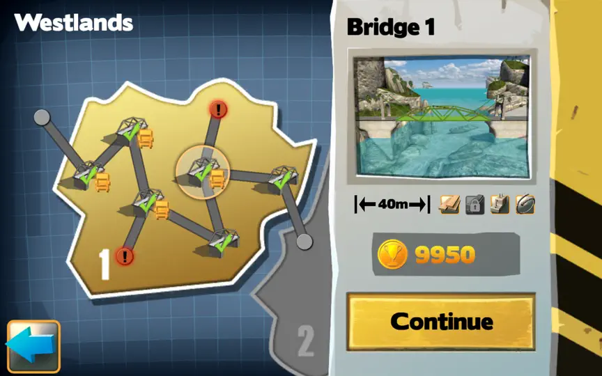 Captura de pantalla de Bridge Constructor FREE en iPhone 2