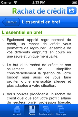 Rachat de crédit screenshot 2