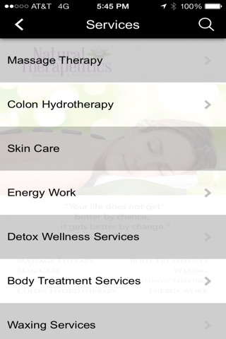 Скриншот из Natural Therapeutics Massage App