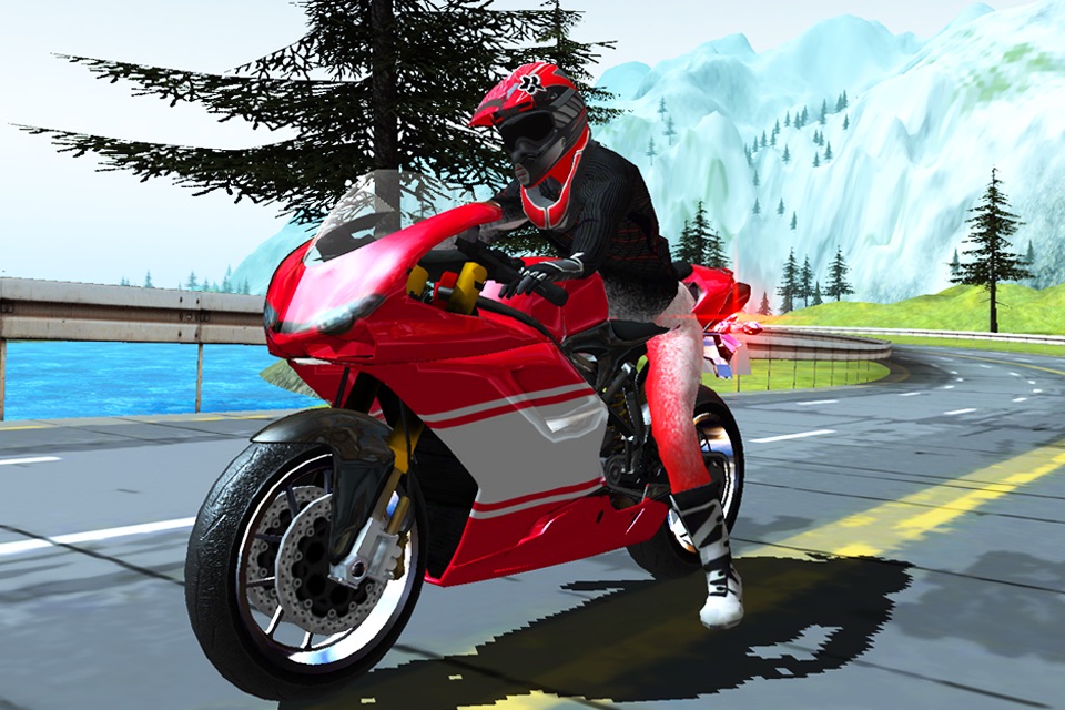 3D Highway Bike Rider Free screenshot 4