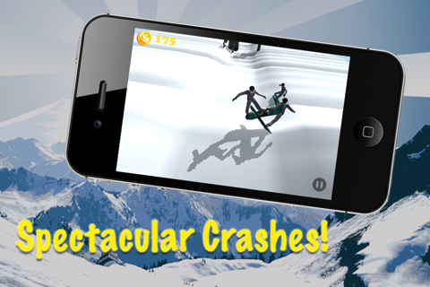 Snowboard Extreme Race - Cross Country Off Piste Chase Free screenshot 4