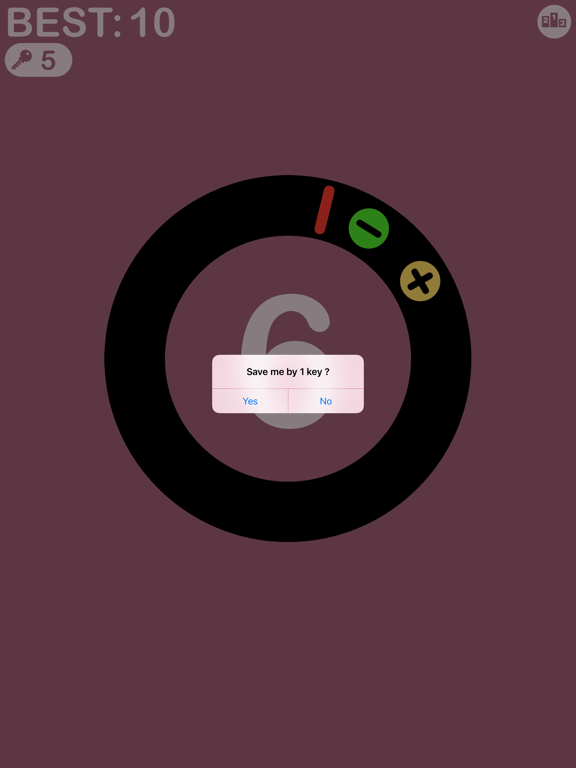 Smashy Lock - pop lock key by flinch circle spinny on round color road iPad screenshot 5 - Games app