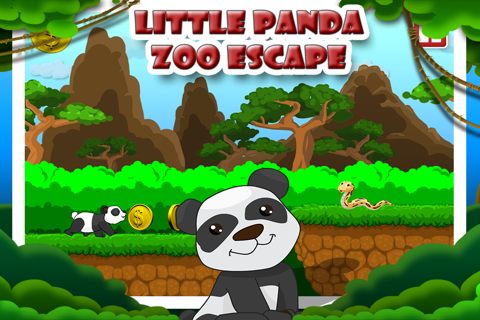 Little running Panda Zoo Escape screenshot 2