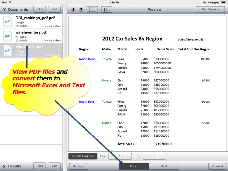 PDF to Excel - PDF2Office 2017