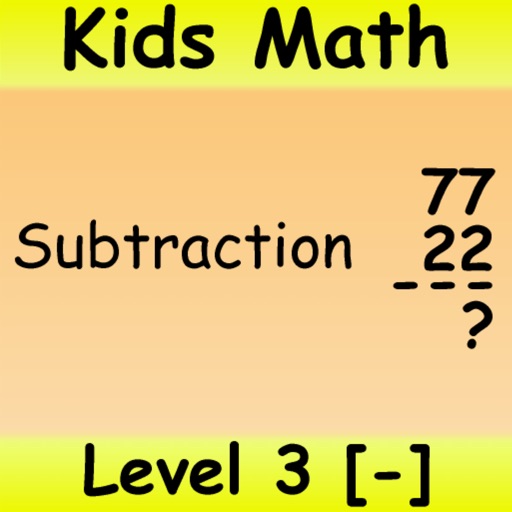 Kids Math Subtraction Level 3 icon