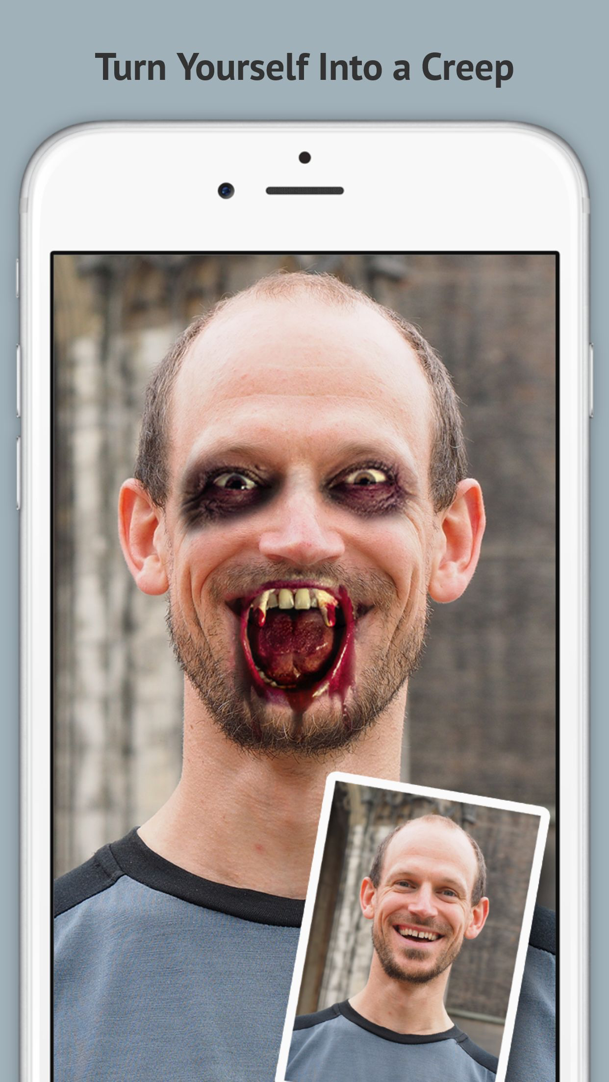 Creepy Booth - Manipulate your friends face into a terrifying monstrosity screenshot 2
