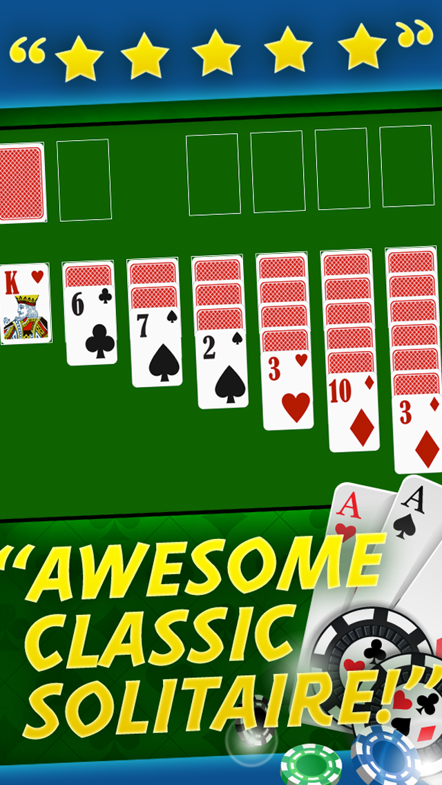 Screenshot #1 pour Solitaire compétence libre jeu de cartes - Classique édition Amusement for iOS iPhone et iPad