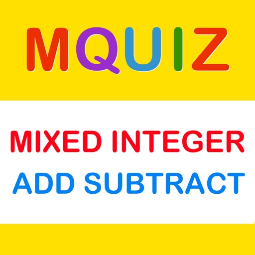 MQuiz Mixed Integer Addition and Subtraction Icon