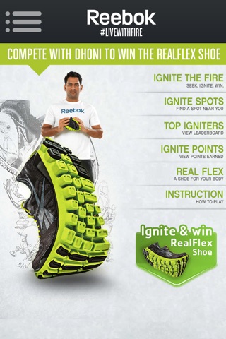 Ignite Fitness Fire for Reebok screenshot 2