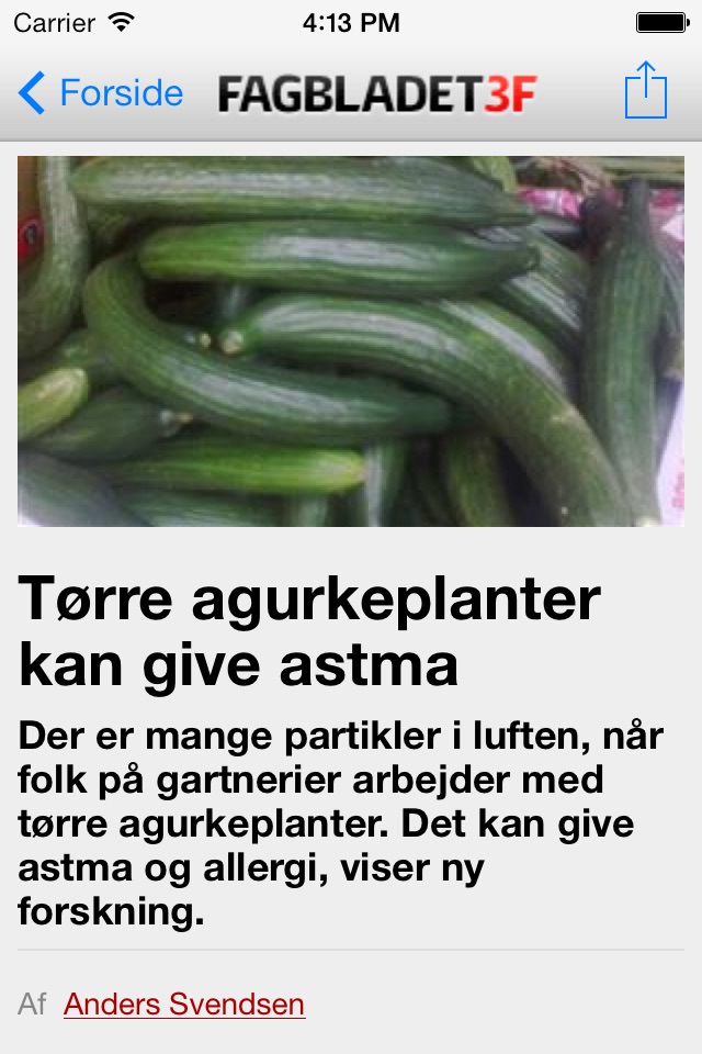 Fagbladet3F screenshot 3