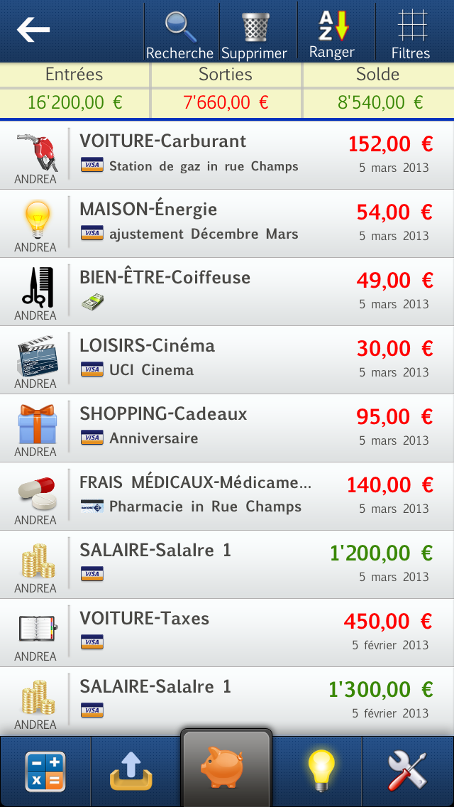 Screenshot #2 pour Mon Argent Deluxe